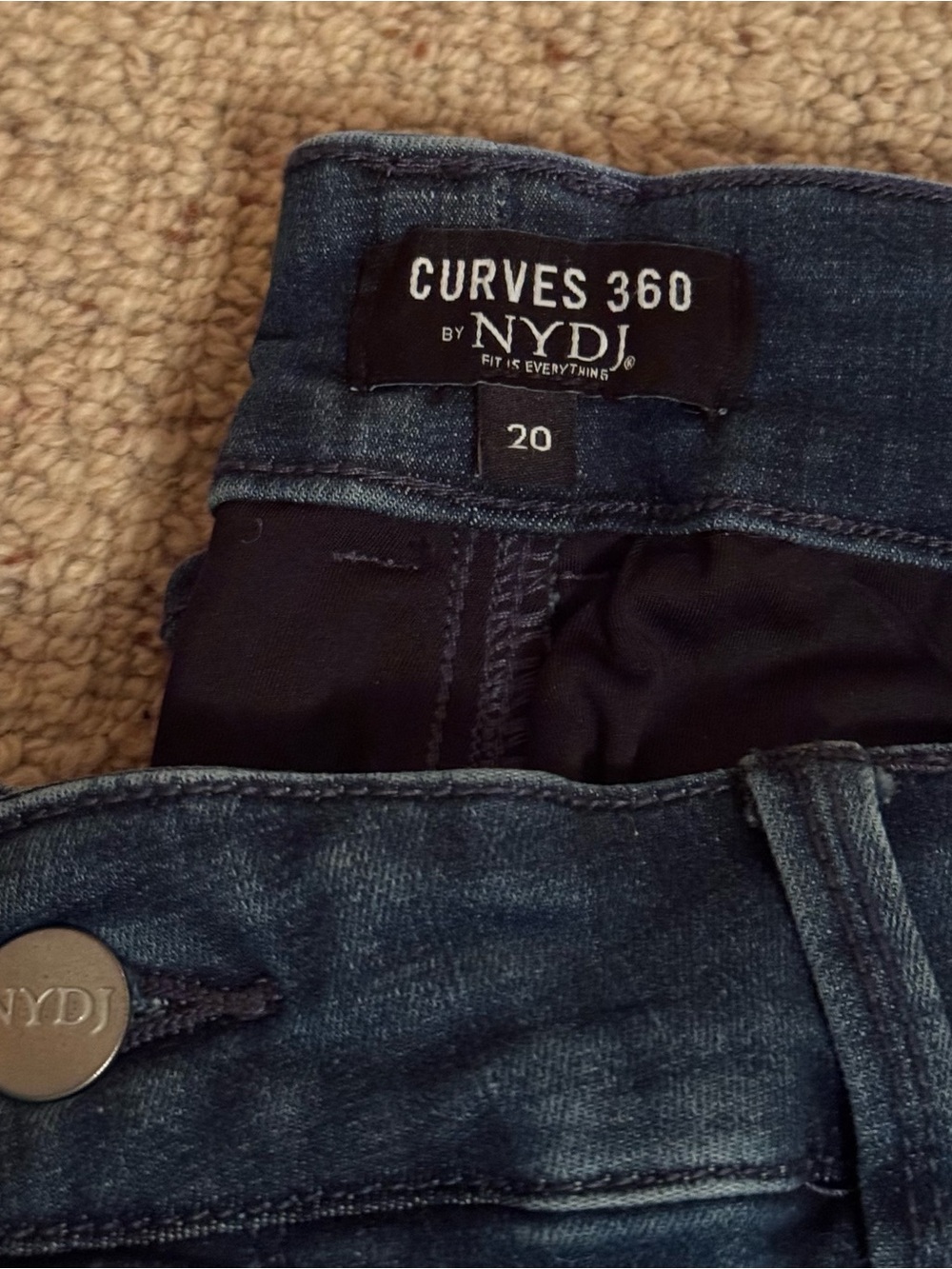 NYDJ Curves 360 Women’s Dark Blue Denim Jeggings